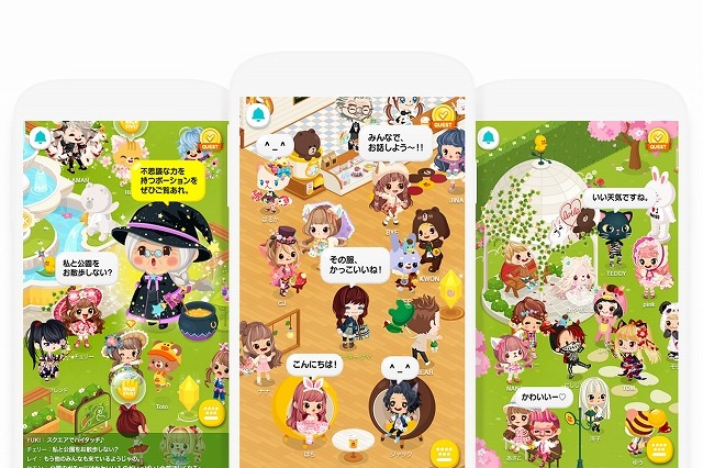 LINE PLAY、大規模チャット広場「スクエア」を世界同時公開 画像