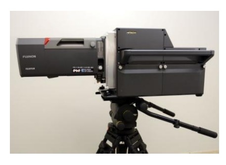 NHK、「フルスペックSHV」用映像機器を公開……100本近いケーブルを1本に 画像
