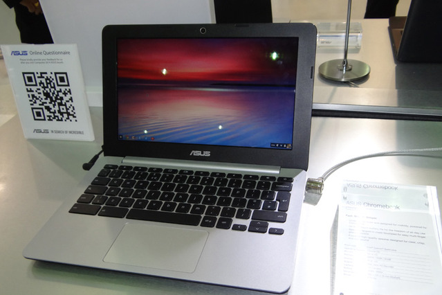 【COMPUTEX TAIPEI 2014 Vol.24】ASUSのブースにChrome OS搭載のノートPC「Chromebook」が登場 画像