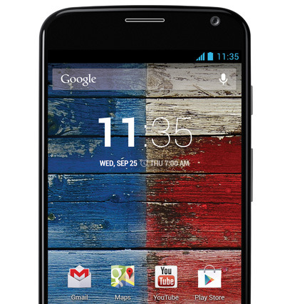 米Motorola、フラッグシップスマートフォン「Moto X」に64GBモデルを追加 画像