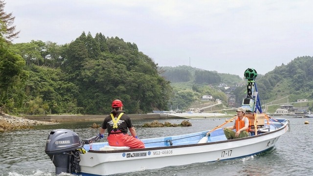 グーグル、「海からのストリートビュープロジェクト」を開始……東日本大震災デジタルアーカイブ 画像