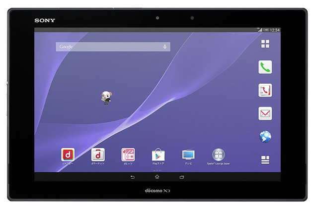 NTTドコモ、10.1型タブレット「Xperia Z2 Tablet SO-05F」を6月27日に発売……世界最薄・最軽量で通話もできる 画像