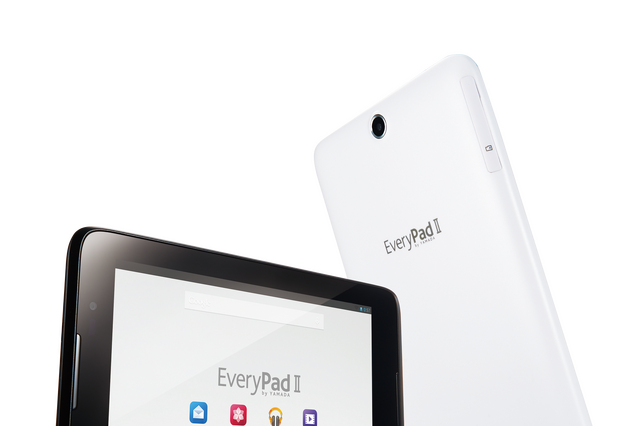 軽量薄型化したヤマダ電機オリジナルタブレット第2弾7型「EveryPadII」 画像