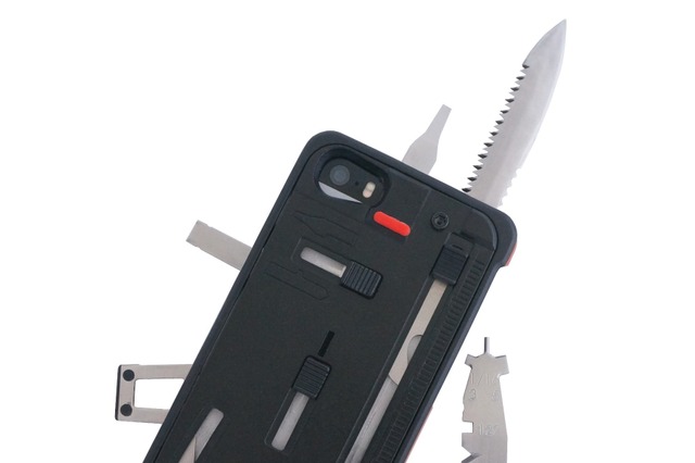 22種類の工具を内蔵したiPhone 5/5s用ケース最新版「TaskOneG3」が日本で発売 画像