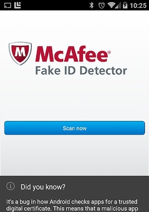 新種の“なりすましアプリ”を検出する「McAfee Fake ID Detector」公開 画像
