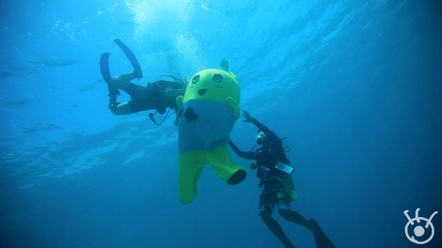 ふなっしーの“ガチャピン化”が話題に……ダイビングなど様々なアクションに挑戦（動画） 画像
