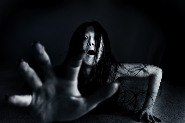 『呪怨』される人募集!?「伽椰子」がハロウィンパーティーに登場！ 画像