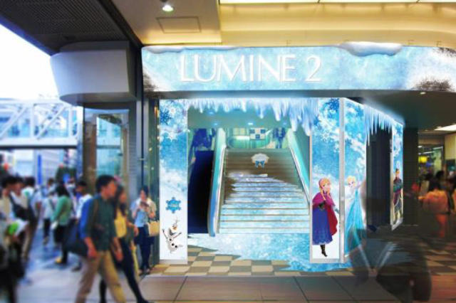 ルミネが“アナ雪”の世界に！ エルサの魔法にかかったクリスマス 画像