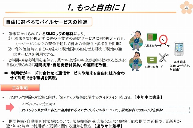 来年5月1日、SIMロック解除へ……総務省、ガイドライン案を公表 画像