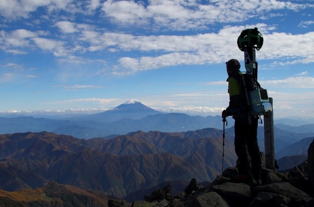 グーグルストリートビューに日本の名山が登場……北岳、間ノ岳、農鳥岳など 画像