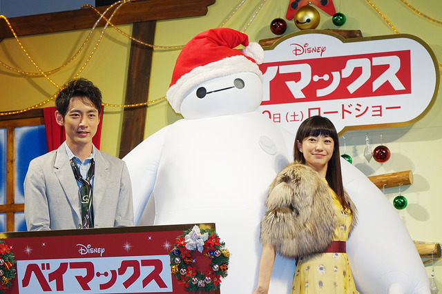 菅野美穂、“ふわプニ”ボディにハグ!…ディズニー「ベイマックス」プレミアイベント 画像