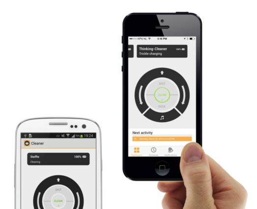 お掃除ロボット「ルンバ」をスマホで遠隔操作できる「Thinking Cleaner」 画像