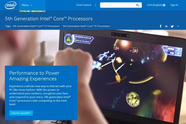 インテル、第5世代Coreプロセッサー・ファミリーを発表……14nmプロセス技術を採用 画像