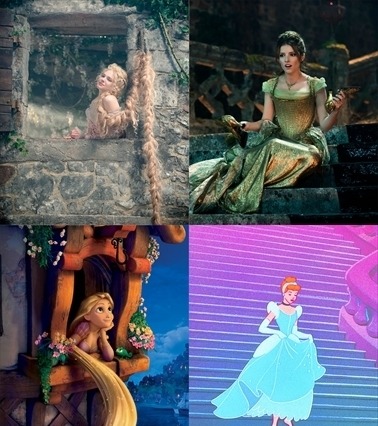 実写版「シンデレラ」と「ラプンツェル」の新ビジュアルが公開 画像