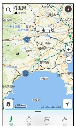 高低差地図が全国エリア対応に……ナビタイムのiOS向けウォーキングアプリ 画像