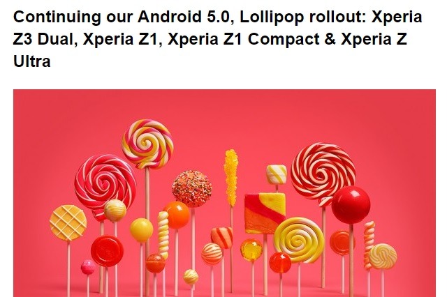 ソニーモバイル、「Xperia」グローバルモデルで続々とAndroid 5.0へアップデート 画像