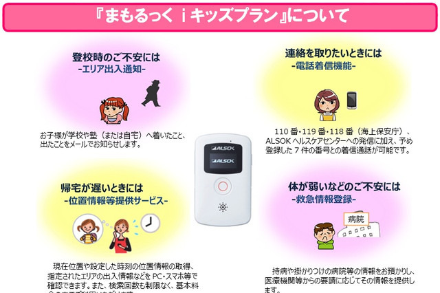 ALSOKとイトーヨーカ堂、見守り端末とランドセルの同時購入プランでコラボ 画像