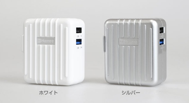 2台充電・急速充電対応のユニークなスーツケース型USB充電器 画像