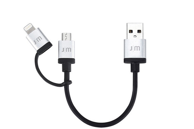 Lightning/microUSB両方に対応したUSBケーブル……10cmから1.8mまで3種類 画像