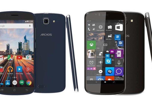 仏Archos、筐体・仕様を共通にしたAndroid/Windows 10搭載スマホ……IFA 2015で披露 画像