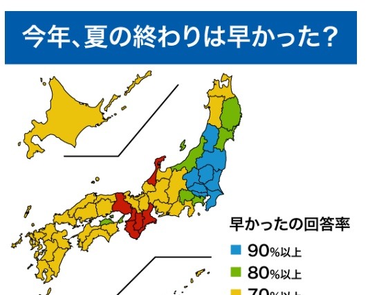 今年の暑さは「短期集中型」、9月中旬以降は順調に秋に……ウェザーニューズ 画像