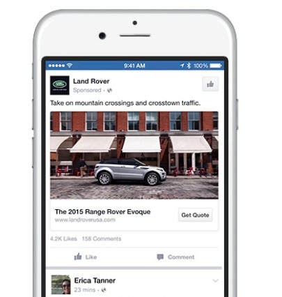 Facebook、見込み顧客を取り込む「リード獲得広告」を正式リリース 画像