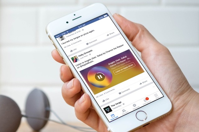 Facebook、友だちとお勧め楽曲を共有できる「Music Stories」開始 画像