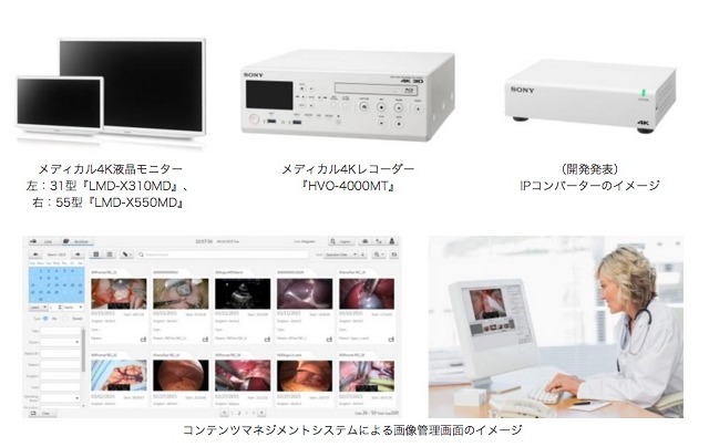 ソニー、4K対応の医療用映像システムを発売……手術映像を高精細に記録・運用 画像