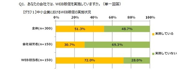 中小企業の8割以上、WEB販促のビジネス活用は「なし」 画像