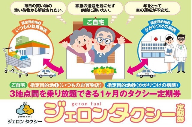 JTB、福岡市で高齢者向け「定額乗り放題タクシー」の実証実験 画像