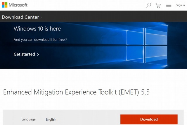 無償セキュリティツール「EMET」、Windows 10対応版が公開 画像