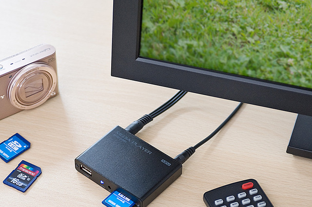 USB/SDカードの動画や写真をテレビで直接再生できるメディアプレーヤー 画像
