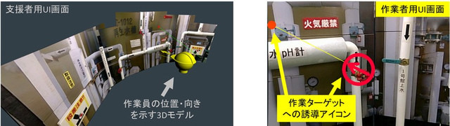 従来よりも的確な現場把握と指示が送れる遠隔作業支援の新技術 画像