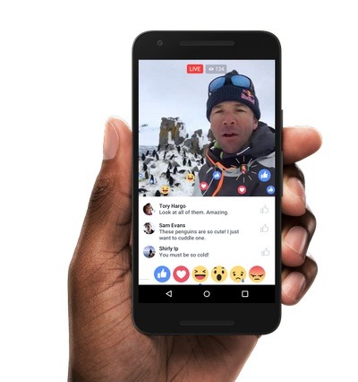 Facebookで、ライブ動画を通じたグループコミュニケーションが可能に 画像