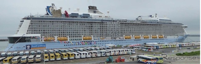 クルーズ船の寄港回数が56％増の933回に！！ 画像