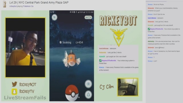 生々しい……。海外のポケモンGOユーザーがプレイ実況配信中に強盗に遭遇 画像