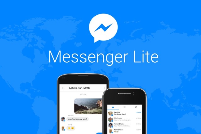 通信速度が遅くてもOK！Facebookが新興国向けのメッセージングアプリ「Messenger Lite」配信 画像