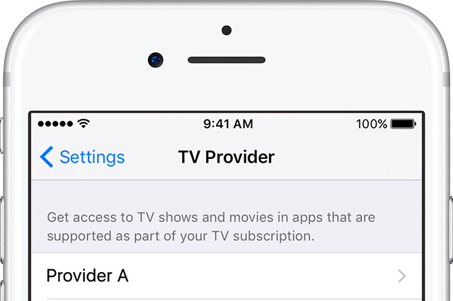 iOSデバイスやApple TV（第4世代）で、有料TV放送アプリのシングルサインオンが利用可能に 画像
