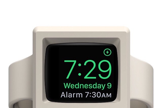 まるでミニチュアのMacintosh！Apple Watchの充電キット「W3 Stand」 画像