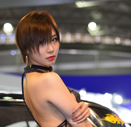 透け感が注目集めるコンパニオン……東京オートサロン 画像