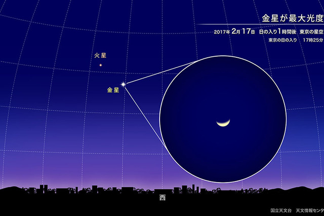 金星が今夜、最も明るく見える「最大光度」に！ 画像