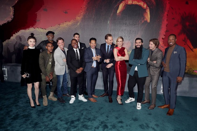 映画「キングコング：髑髏島の巨神」LAプレミアにトム・ヒドルストンら登場！ 画像