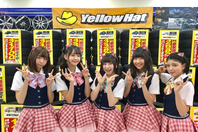 5人組アイドルグループ“わーすた”、「夏タイヤ」への履き替えPR 画像