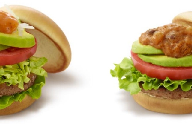 モスバーガー、「アボカドサラダバーガー 5種の野菜とレモンのソース」 画像
