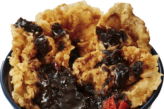 『有吉弘行のダレトク?!』の「没メニューレストラン」で選ばれた「ブラックカレーの豚天丼」が商品化 画像
