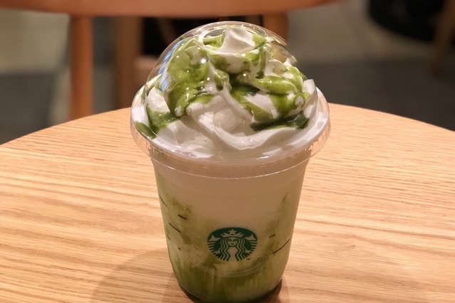スタバから新フラペチーノ登場！抹茶の風味とホワイトモカシロップの組み合わせが魅力 画像