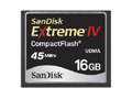 サンディスク、データ転送速度45MB/秒を可能としたExtreme IVコンパクトフラッシュの16GBモデル 画像