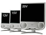 シャープ、500cd/m2の20V/15V/13V型液晶テレビ「AQUOS」 画像