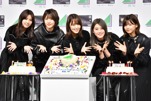 欅坂46菅井友香＆守屋茜、バースデーケーキのサプライズに歓喜「より大人に」 画像
