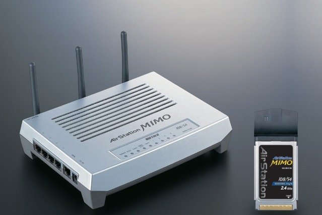 バッファロー、最大108Mbpsの無線LAN製品「AirStation MIMO」を発売 画像